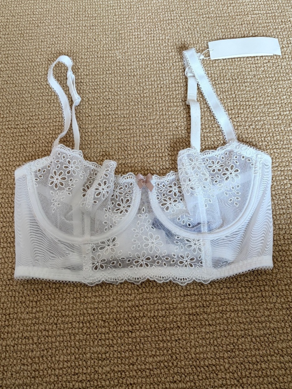 Women's Journelle Alabaster Balconette Bra, Size 32E NWT
